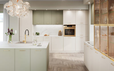 A kitchen for a family with children — which fronts and worktops survive daily use
